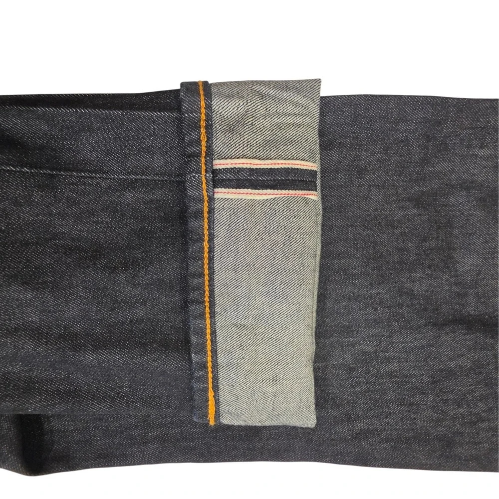 Levis Mens Premium 505 Regular Fit Jeans Dark Indigo Selvedge Denim 34x36